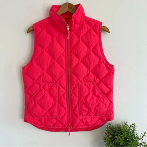 J. Crew Quilted Down Puffer Vest size Medium